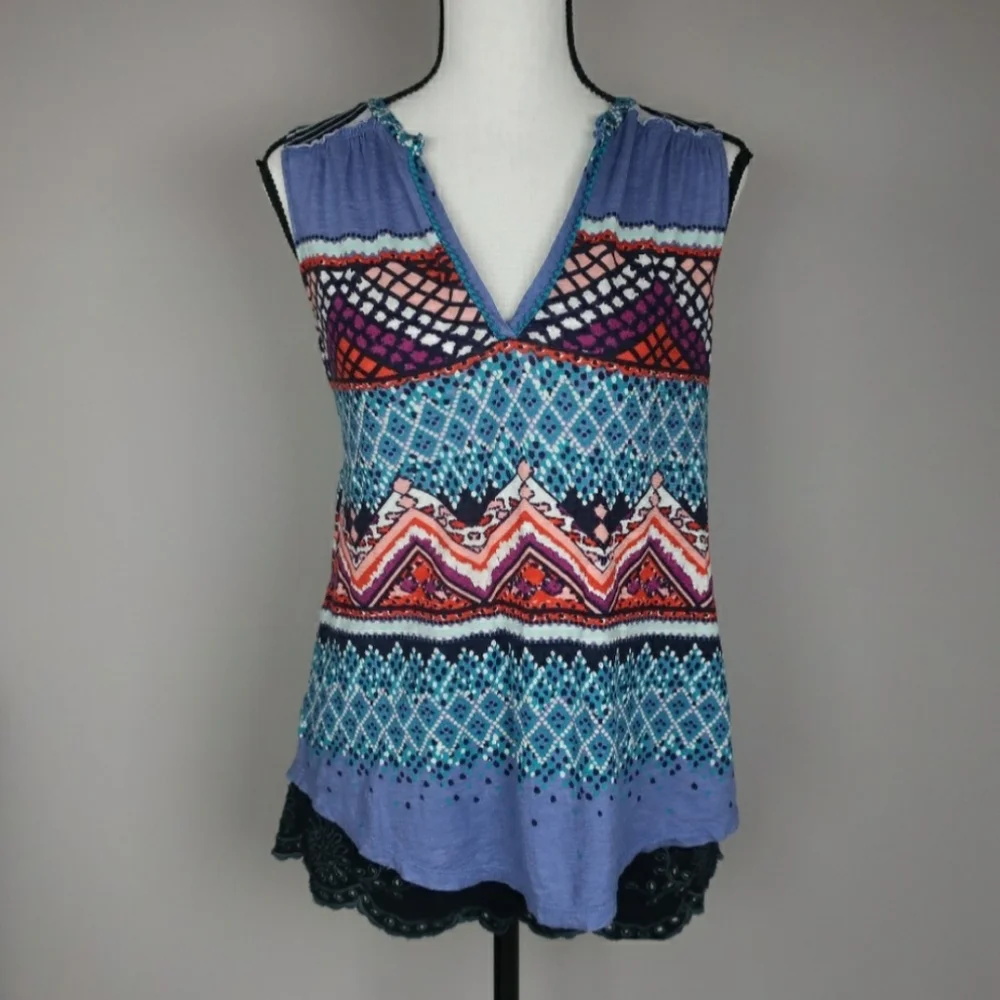 Anthropologie Meadow Rue Sleeveless Top Size Small - Picture 2 of 6